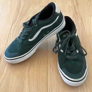 Vans “Trujillo” Lace Up Dark Forest Green/White Pro Skater Sneakers Youth Size 3
